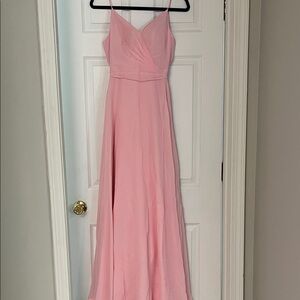Christina Wu Blush Pink Maxi Dress